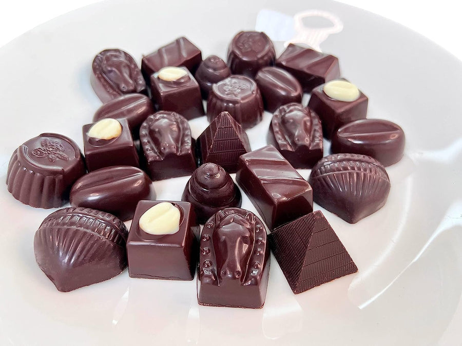 Sugar-Free Vegan Belgian Dark Chocolate Truffles Gift Box, 25 pc
