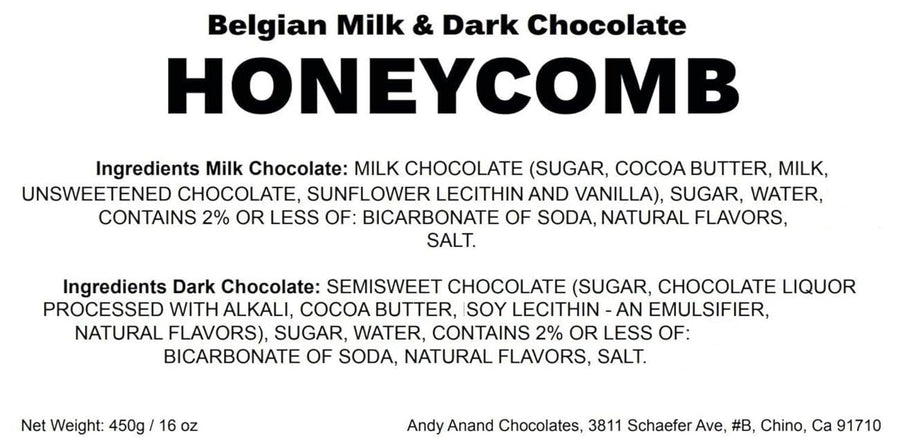 Belgian Milk Chocolate Honeycomb Sponge, 1 lb