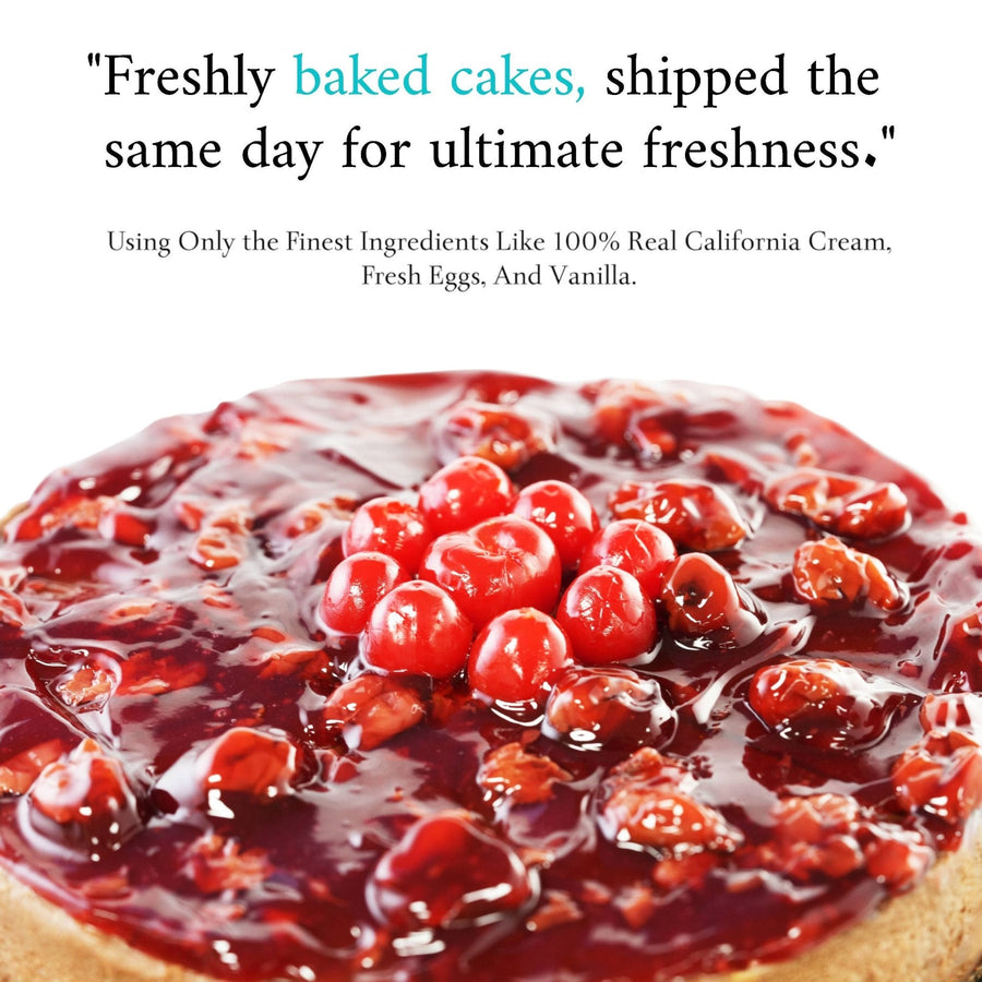 Chocolate Cherry Cheesecake, 9-Inch, 2.8 lb