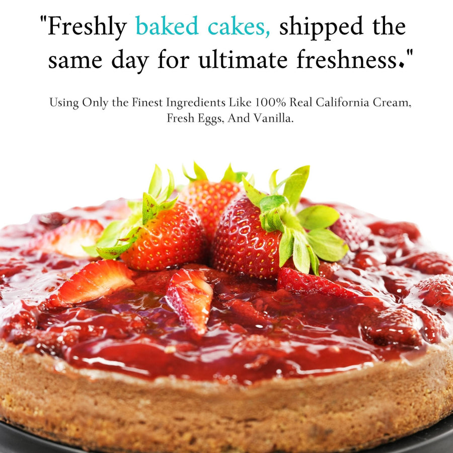 Chocolate Strawberry Cheesecake, 9-Inch, 2.8 lb