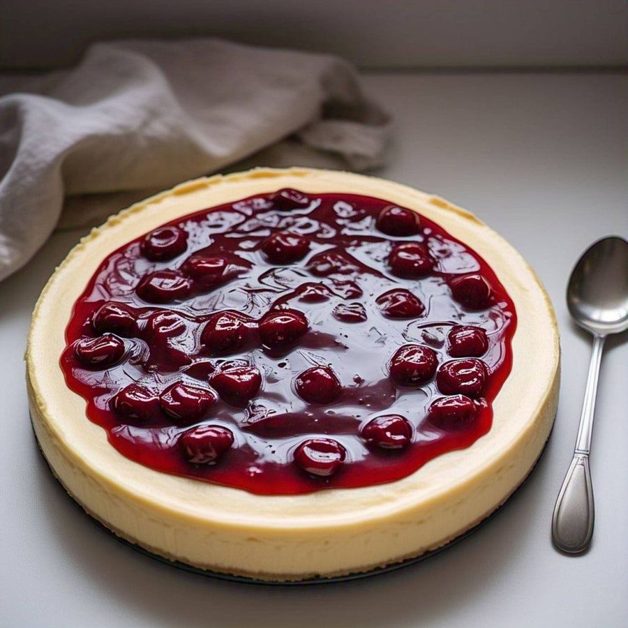 Sugar-Free & Gluten-Free Cherry Cheesecake, 9-Inch