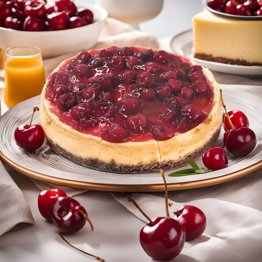 Sugar-Free & Gluten-Free Cherry Cheesecake, 9-Inch