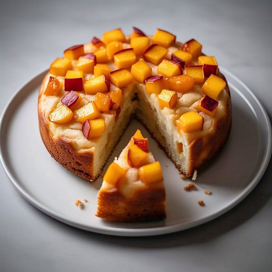 Sugar-Free Peach Cake, 9-Inch, 2 lb