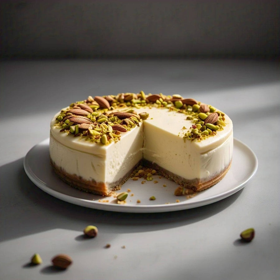 Sugar-Free Pistachio Almond Cheesecake, 9-Inch, 2 lb