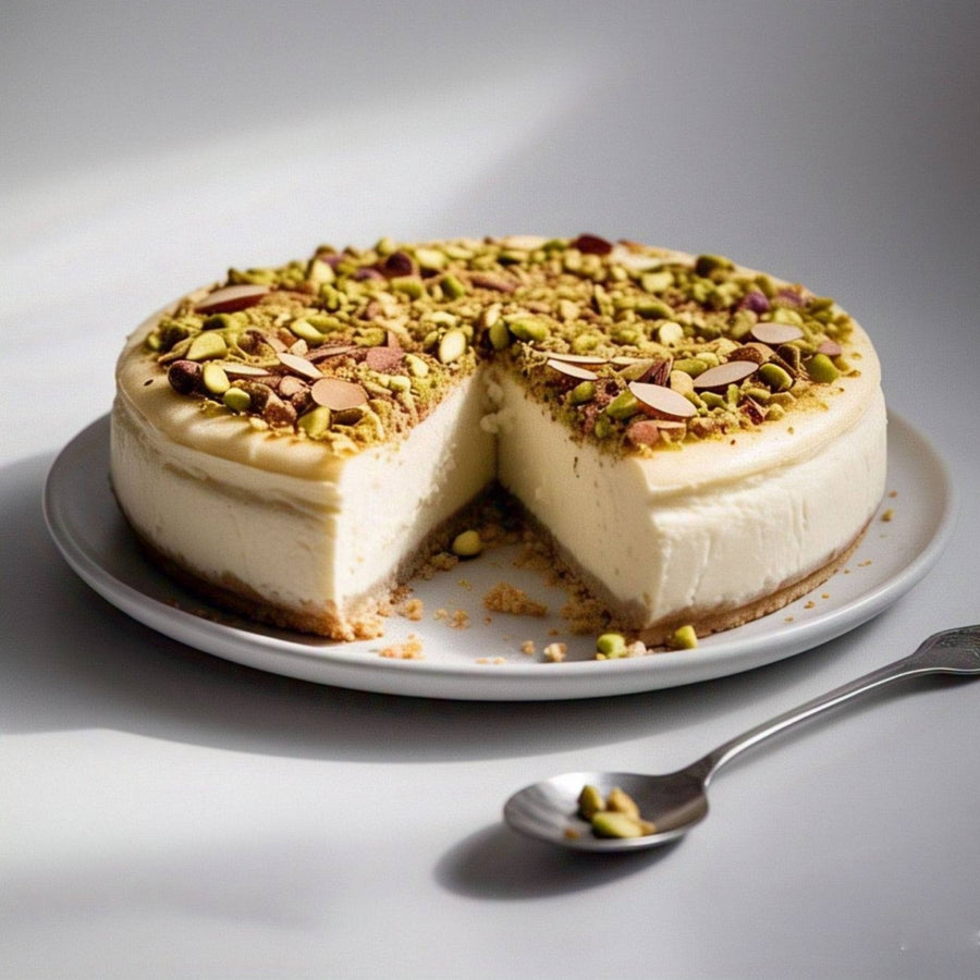 Sugar-Free Pistachio Almond Cheesecake, 9-Inch, 2 lb