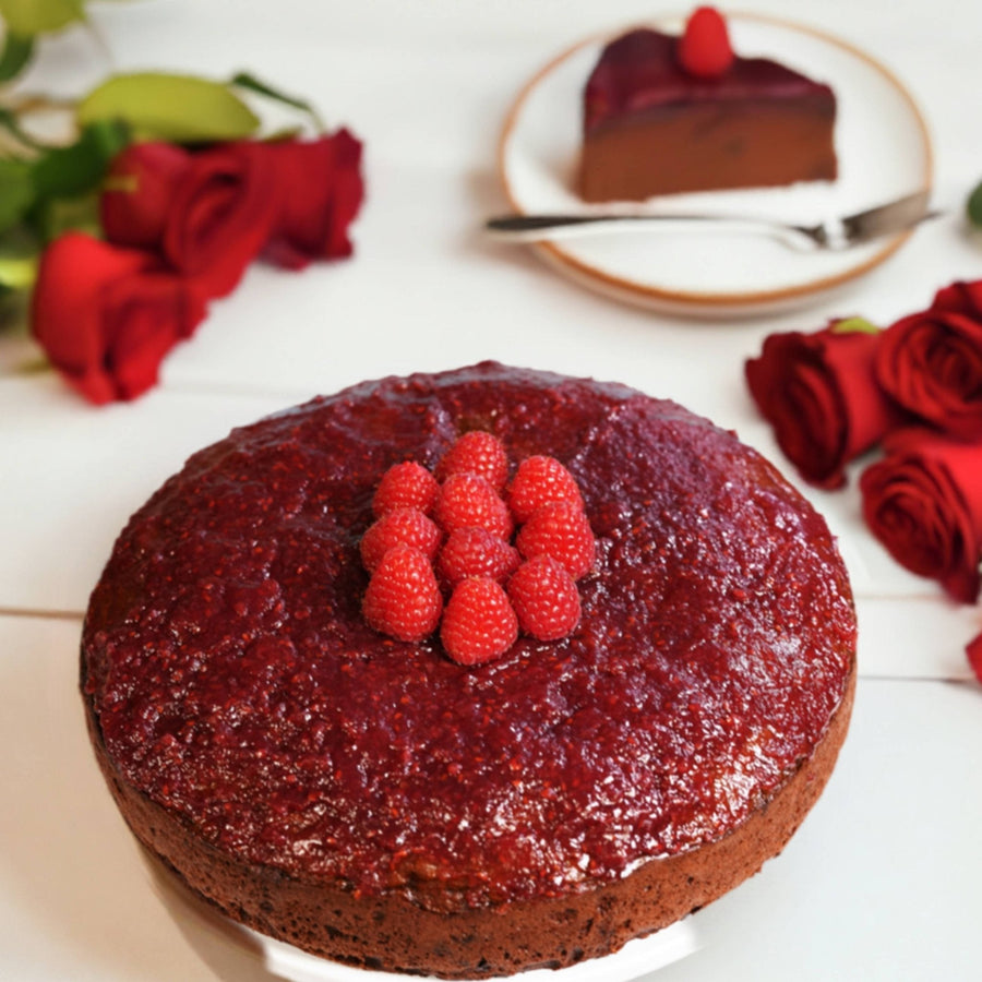 Gluten-Free Raspberry Chocolate Truffle Cake, 9-Inch, 2.8 lb
