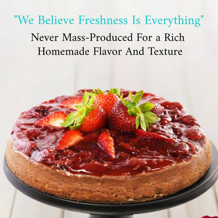 Sugar-Free Chocolate Strawberry Cheesecake, 9-Inch, 2.8 lb