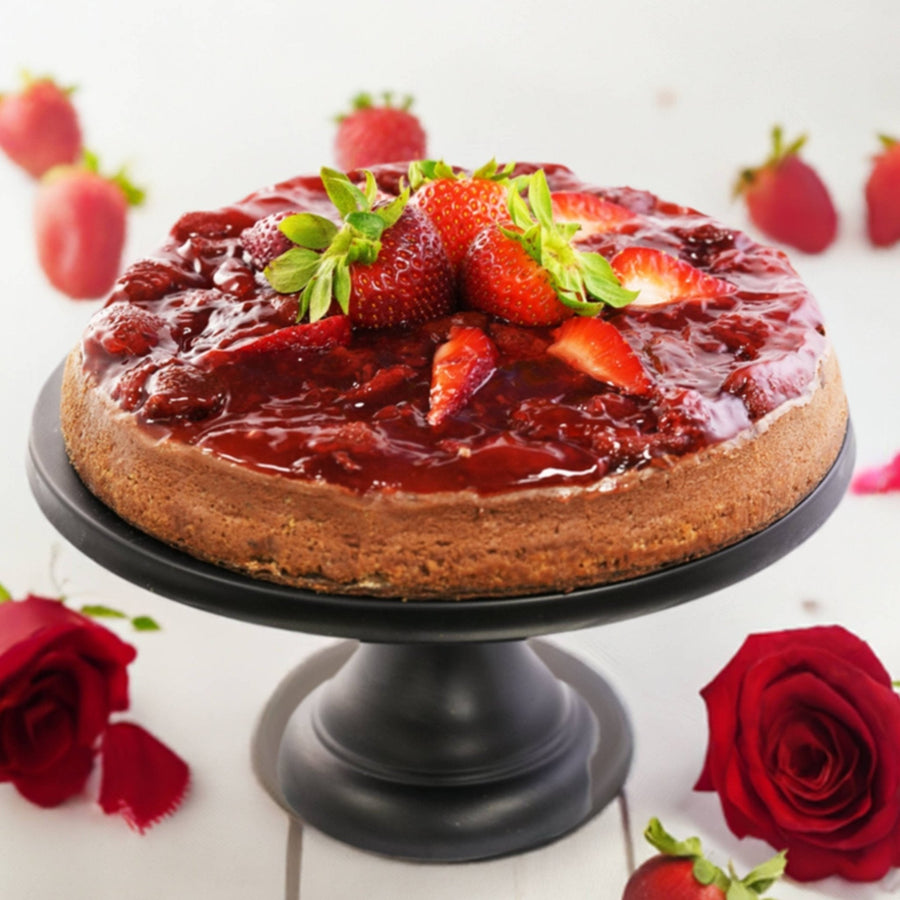 Sugar-Free Chocolate Strawberry Cheesecake, 9-Inch, 2.8 lb