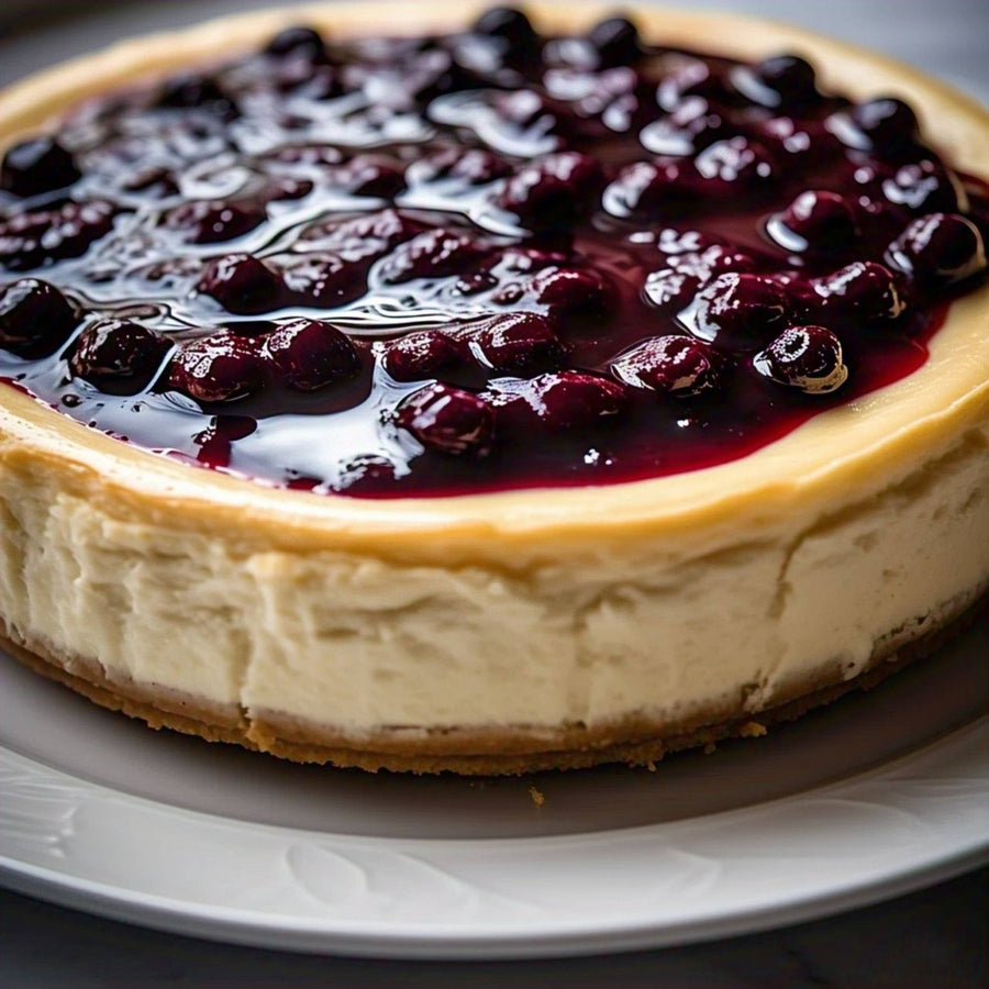 Sugar-Free & Gluten-Free Blueberry Cheesecake, 9-Inch