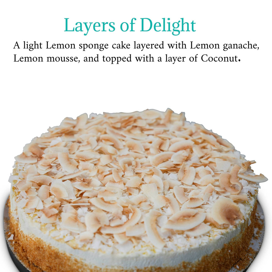 Sugar-Free Coconut Lemon Mousse Cake, 3 lb