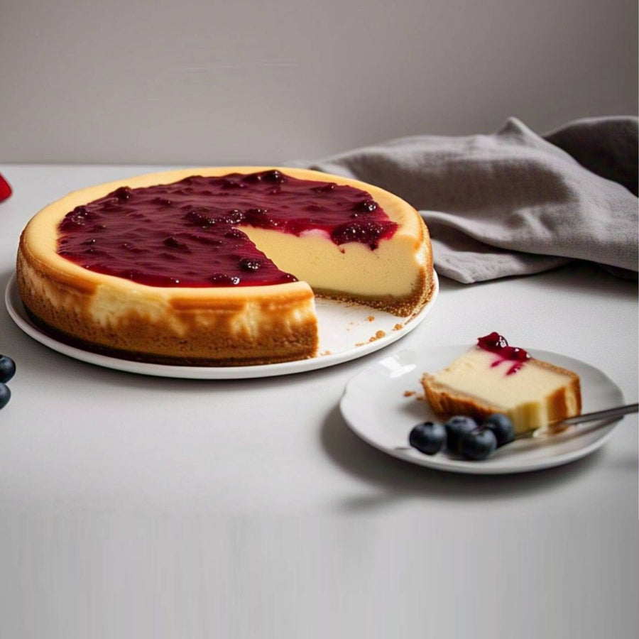 Raspberry White Chocolate Cheesecake, 9-Inch, 2 lb