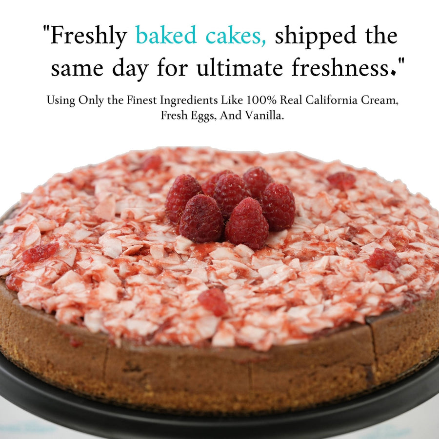 Sugar-Free Raspberry Coconut Chocolate Cheesecake, 9-Inch, 2.6 lb