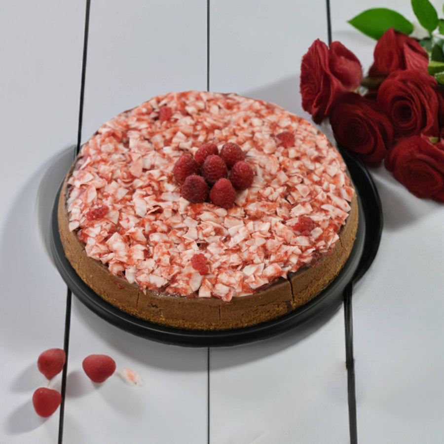 Sugar-Free Raspberry Coconut Chocolate Cheesecake, 9-Inch, 2.6 lb