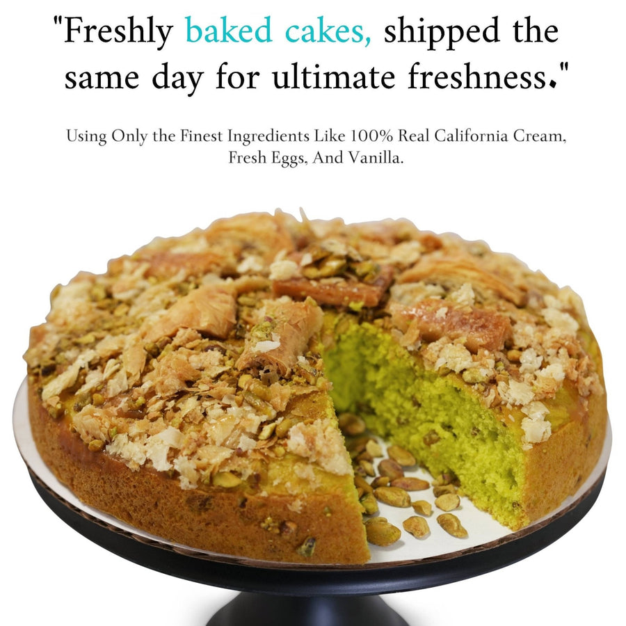 Baklava Pistachio Cake, 9-Inch, 2.8 lb