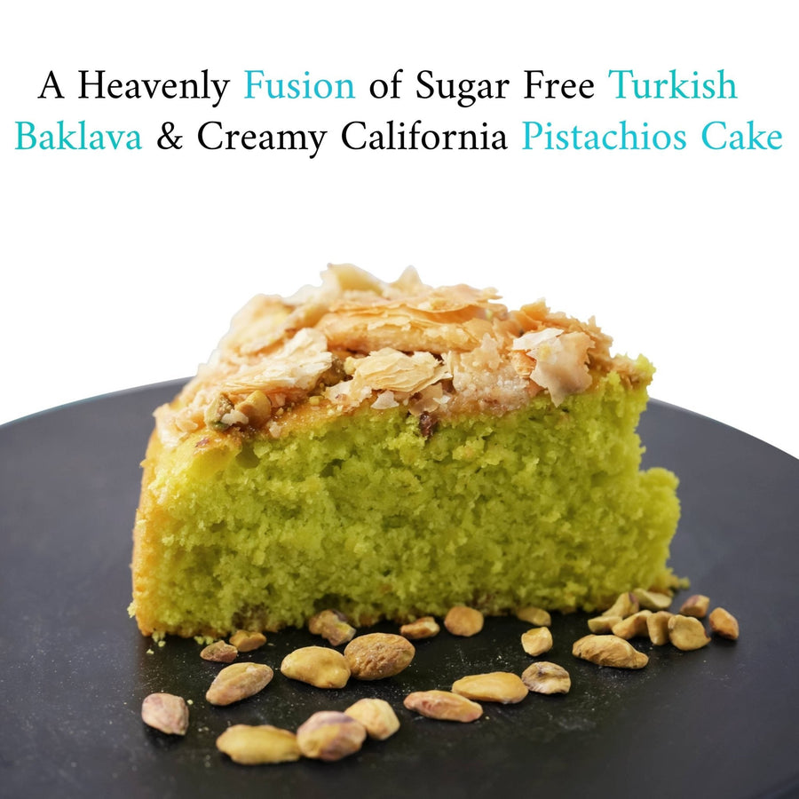 Sugar-Free Baklava Pistachio Cake, 9-Inch, 2.8 lb