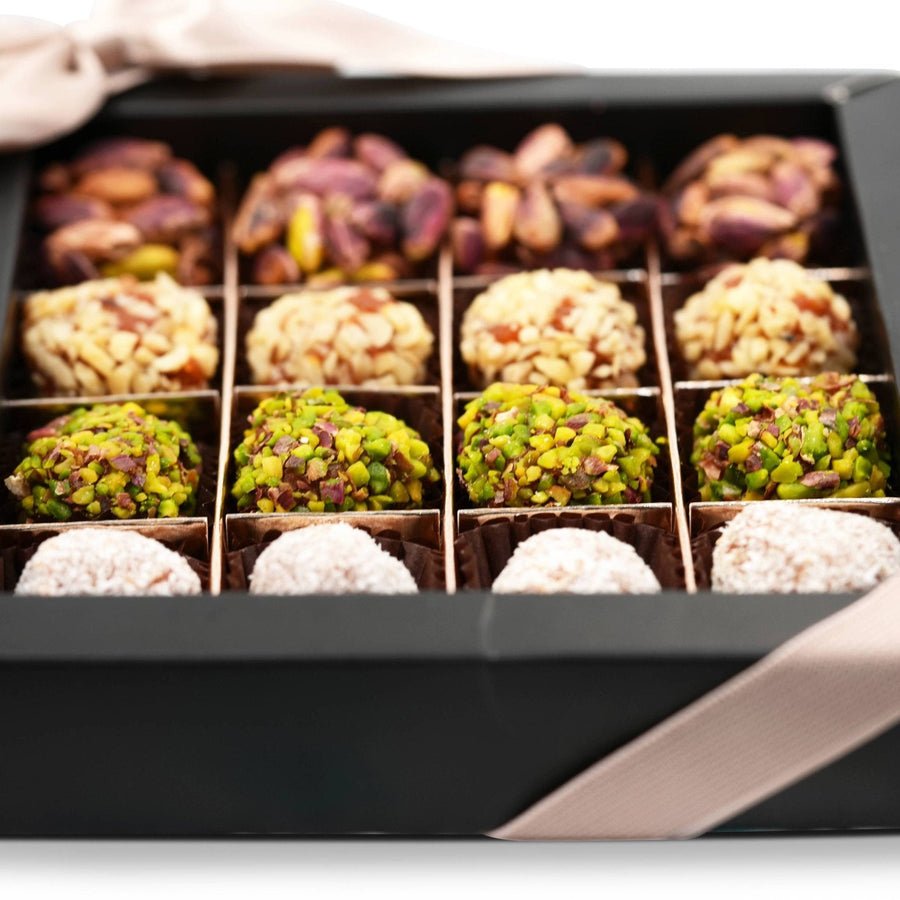 No Sugar Added Truffles, Pistachio, Hazelnut & Coconut, 16 pc