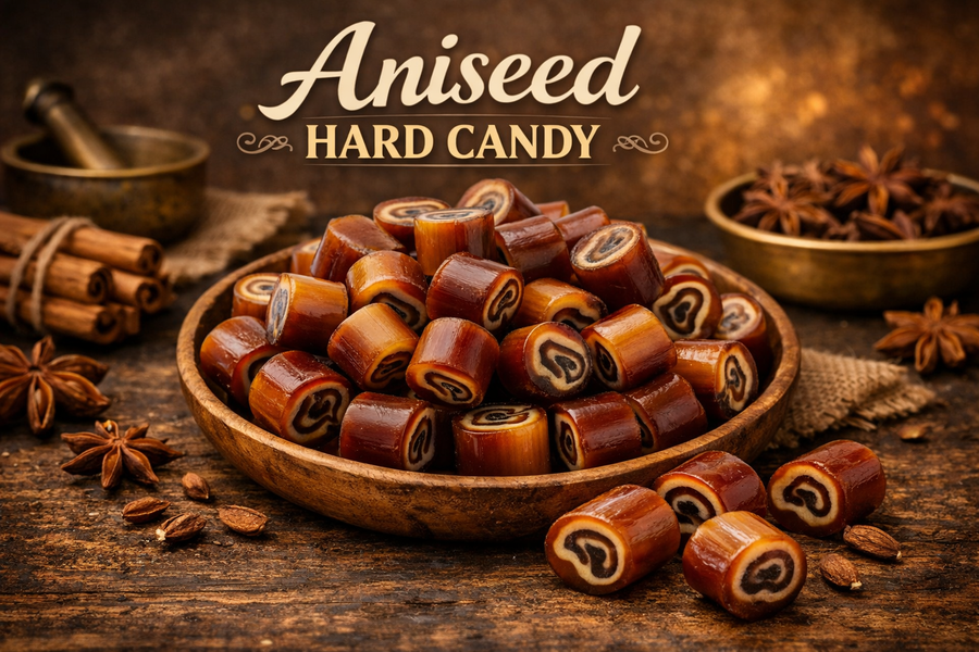 Sugar-Free Aniseed Rock Hard Candy, 25 pc
