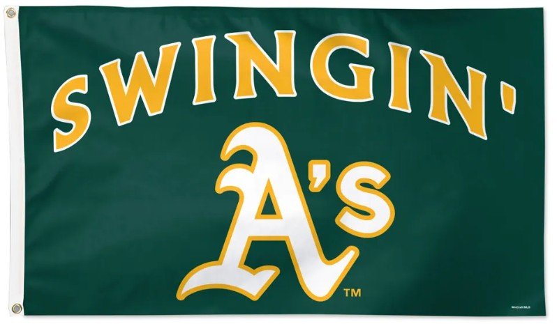 Athletics 3x5 slogan flag made in USA