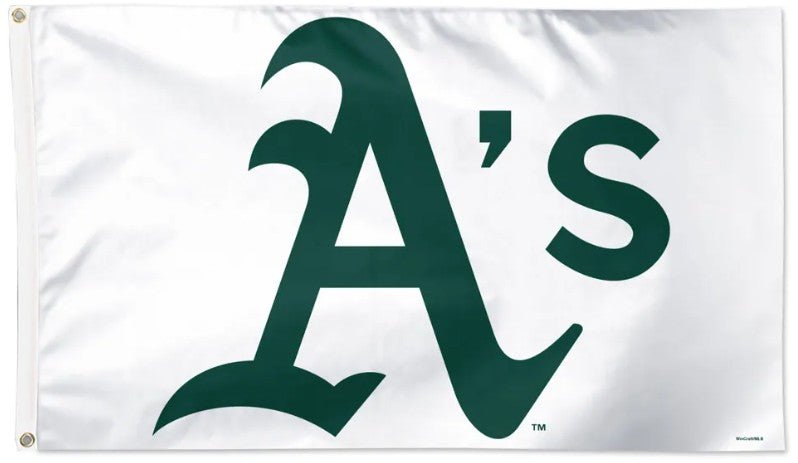 Athletics 3x5 camouflage MLB flag with team logo