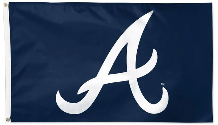Atlanta Braves 3x5 MLB flag with deluxe blue background