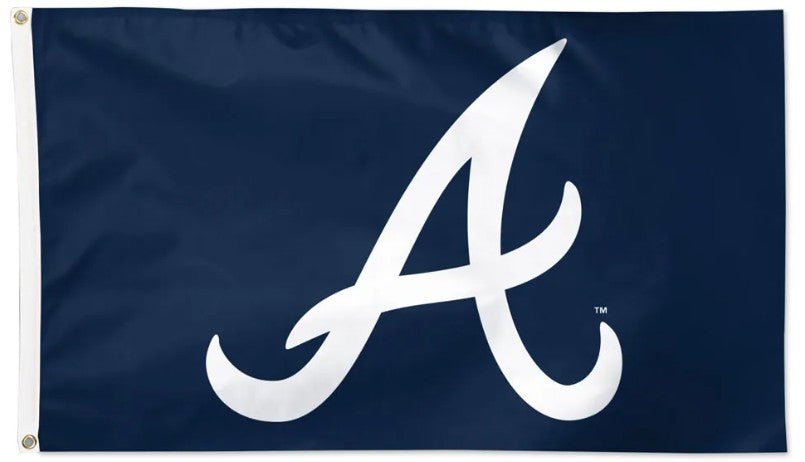 Atlanta Braves 3x5 MLB flag with deluxe blue background