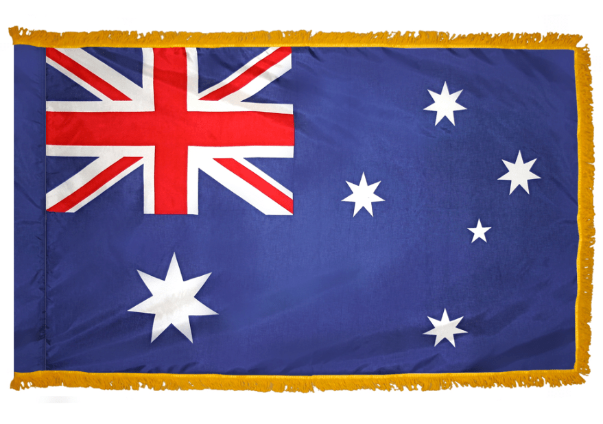 Australia nylon flag product image with blue field and white stars