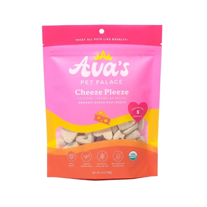 Ava’s Pet Palace Cheeze Pleeze organic dog treat bag