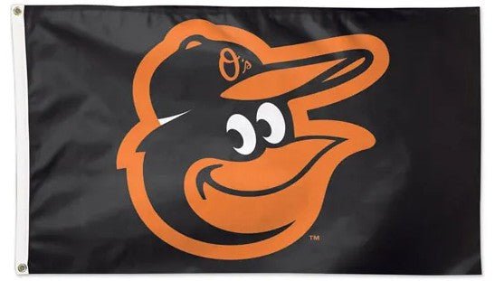 Baltimore Orioles 3x5 MLB flag with deluxe black background