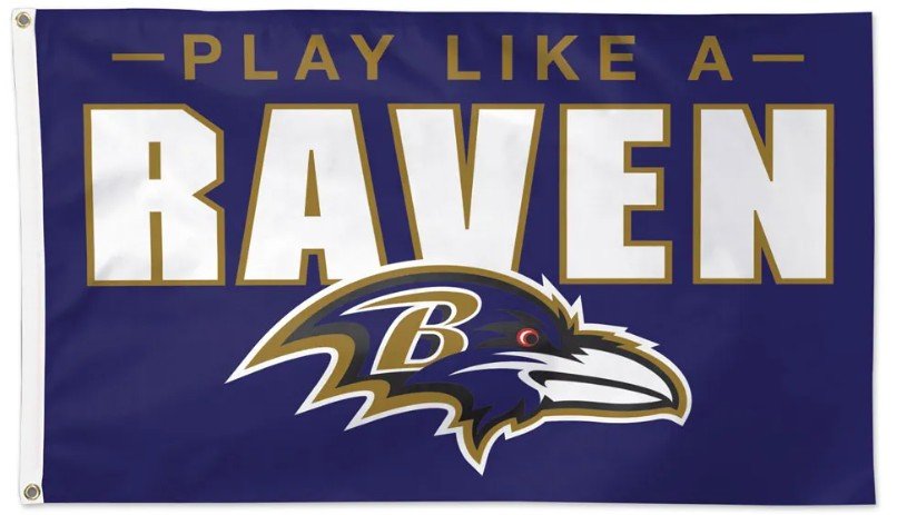 Baltimore Ravens American-made 3' x 5' football flag