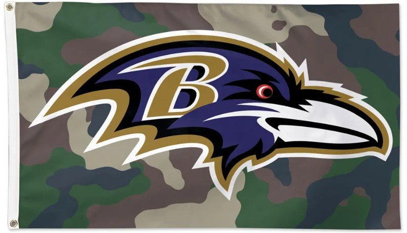 Baltimore Ravens 3x5 team flag for porch, tailgate or fan cave