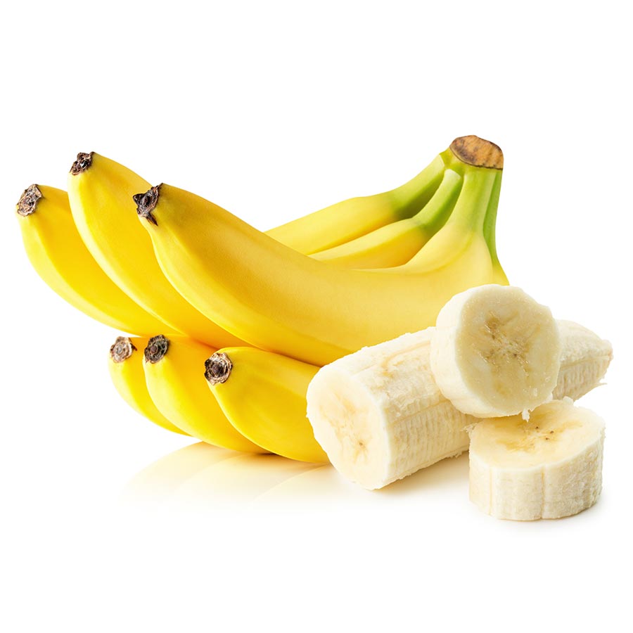 Fresh bananas illustrating a fruit variety in the kit