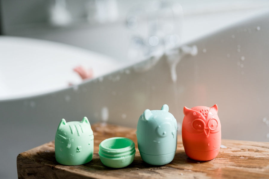 Bannor Bath Buddies: 4 Easy-Clean Silicone Bath Toys