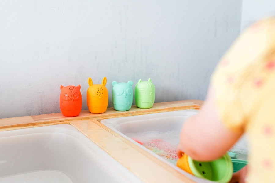 Bannor Bath Buddies: 4 Easy-Clean Silicone Bath Toys