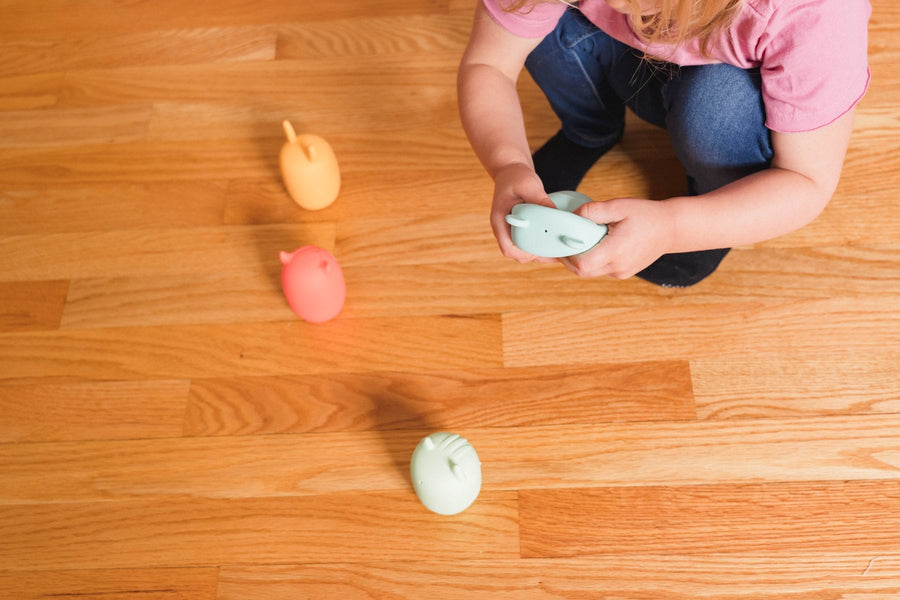 Bannor Bath Buddies: 4 Easy-Clean Silicone Bath Toys