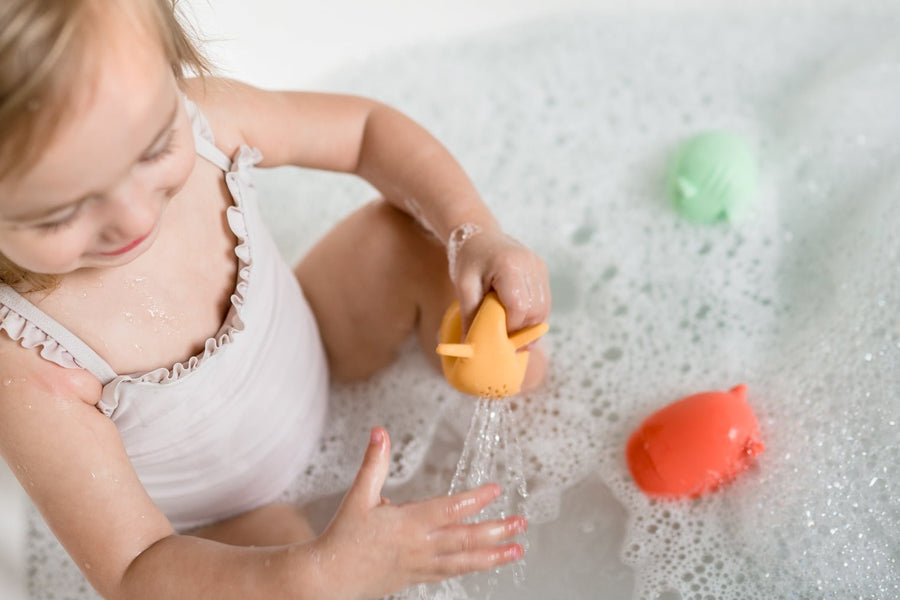 Bannor Bath Buddies: 4 Easy-Clean Silicone Bath Toys