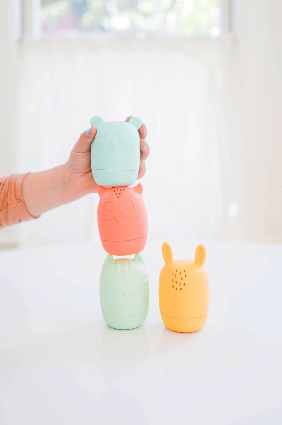 Bannor Bath Buddies: 4 Easy-Clean Silicone Bath Toys