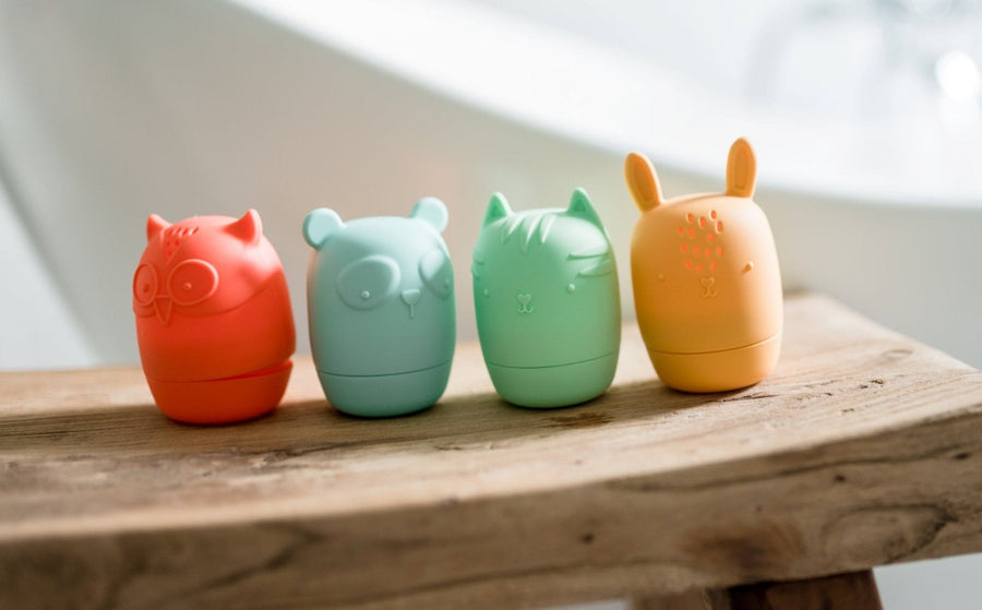 Bannor Bath Buddies: 4 Easy-Clean Silicone Bath Toys