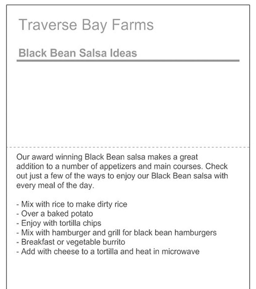 Black Bean Salsa - Medium, 16 oz - product image 3