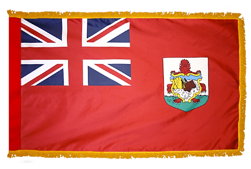 Bermuda nylon flag product image with Union Jack and red lion coat of arms