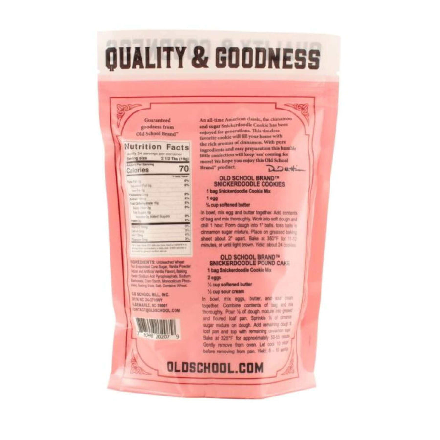 Snickerdoodle Cookie Mix — ingredients or nutrition information