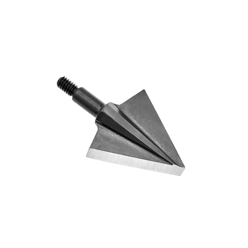 Dark-finish carbon-steel single-bevel broadhead