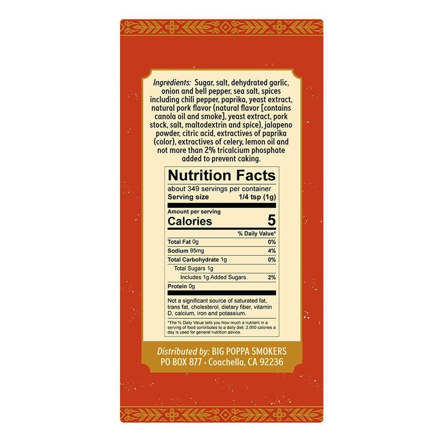 Big Poppa's Sweet Money Hot Seasoning - 12.3oz