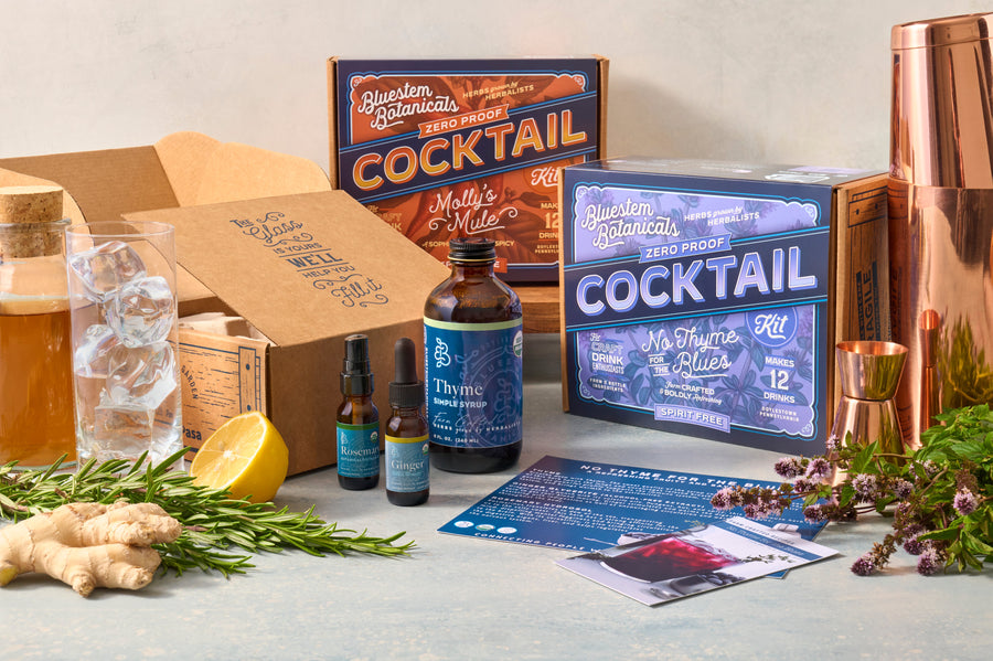 No Thyme for the Blues Zero-Proof Botanical Mocktail Kit – botanical drink kit photo 7