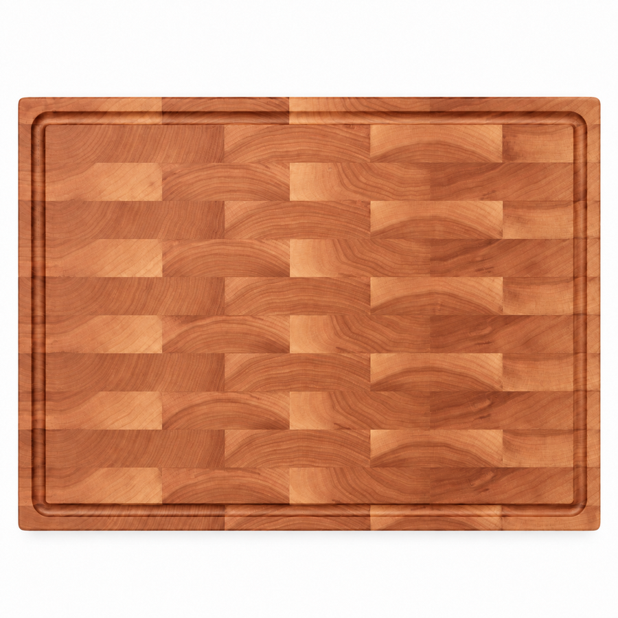 24 × 18 Cherry / Top Juice Groove / No Handles - top view