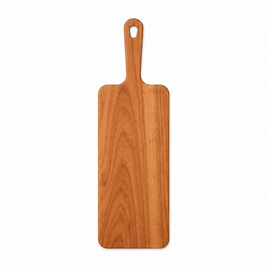 18 × 6 Cherry / No Groove / Paddle Handle - top view