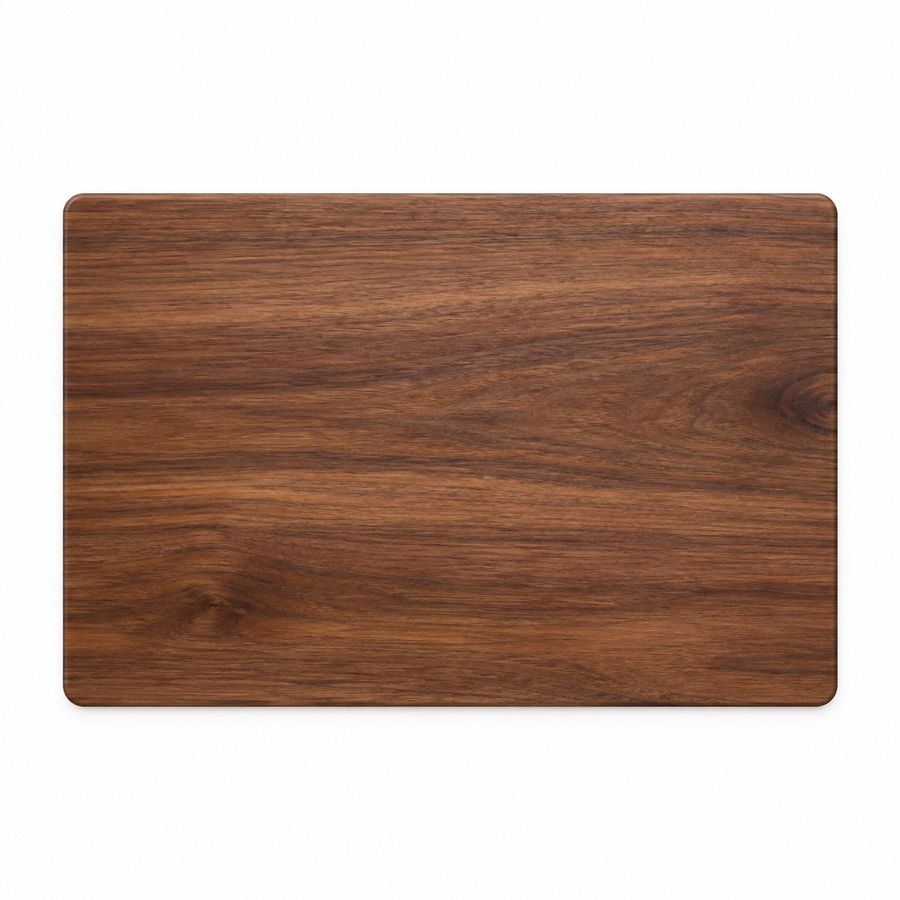 18 × 12 Walnut / Bottom Juice Groove / No Handles - top view