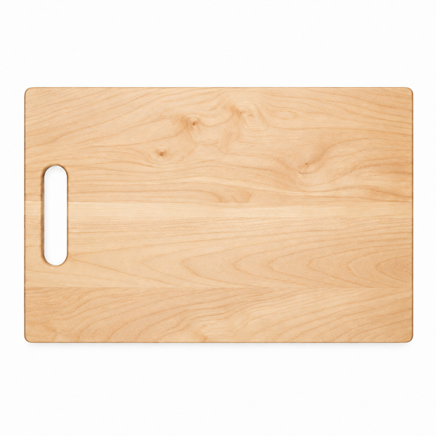 16 × 10.5 Maple / No Groove / Single Handle - top view
