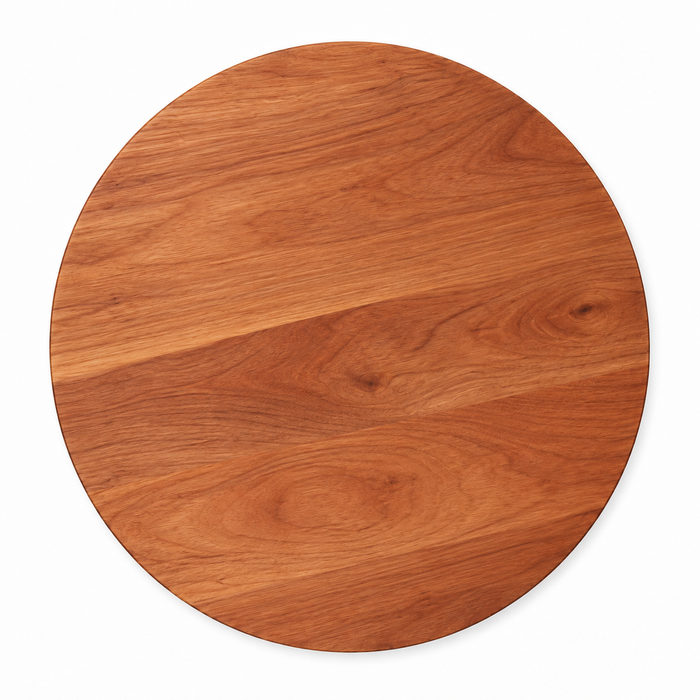 15-inch round Cherry / No Groove / No Handles - top view