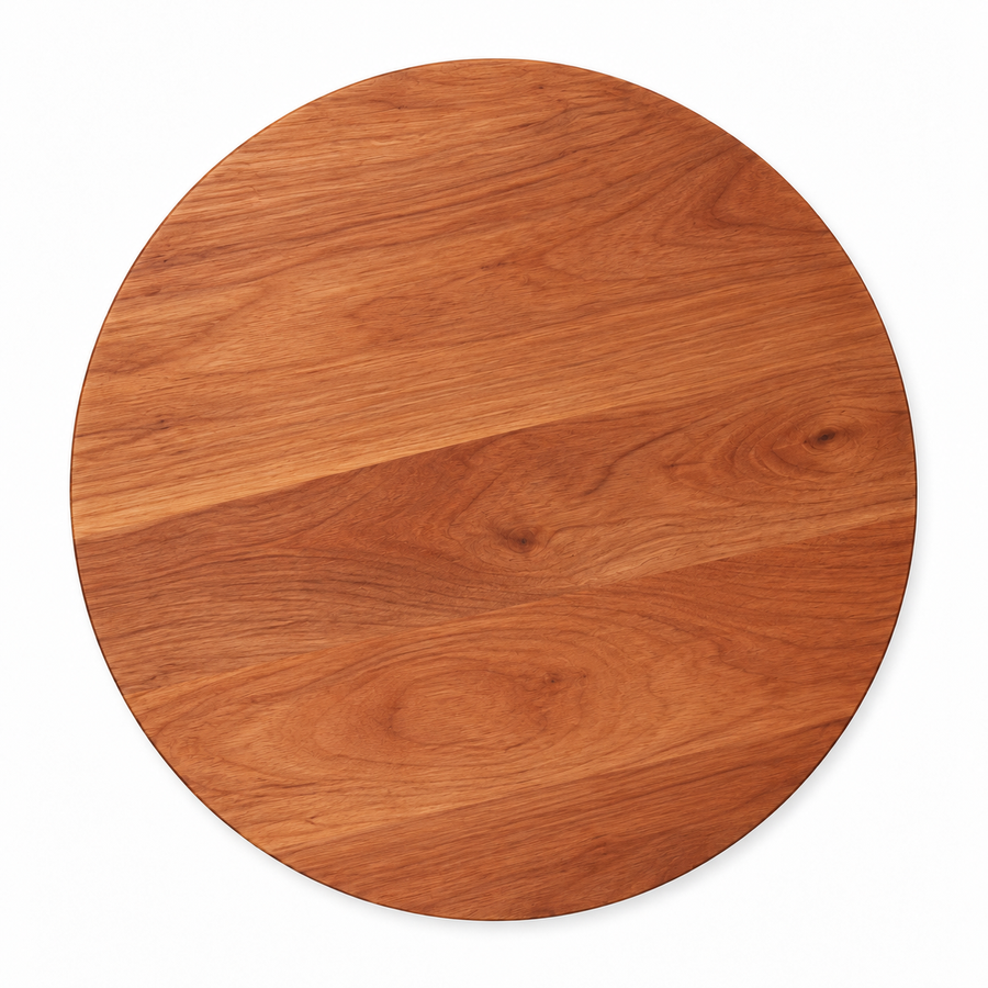 15-inch round Cherry / No Groove / No Handles - top view