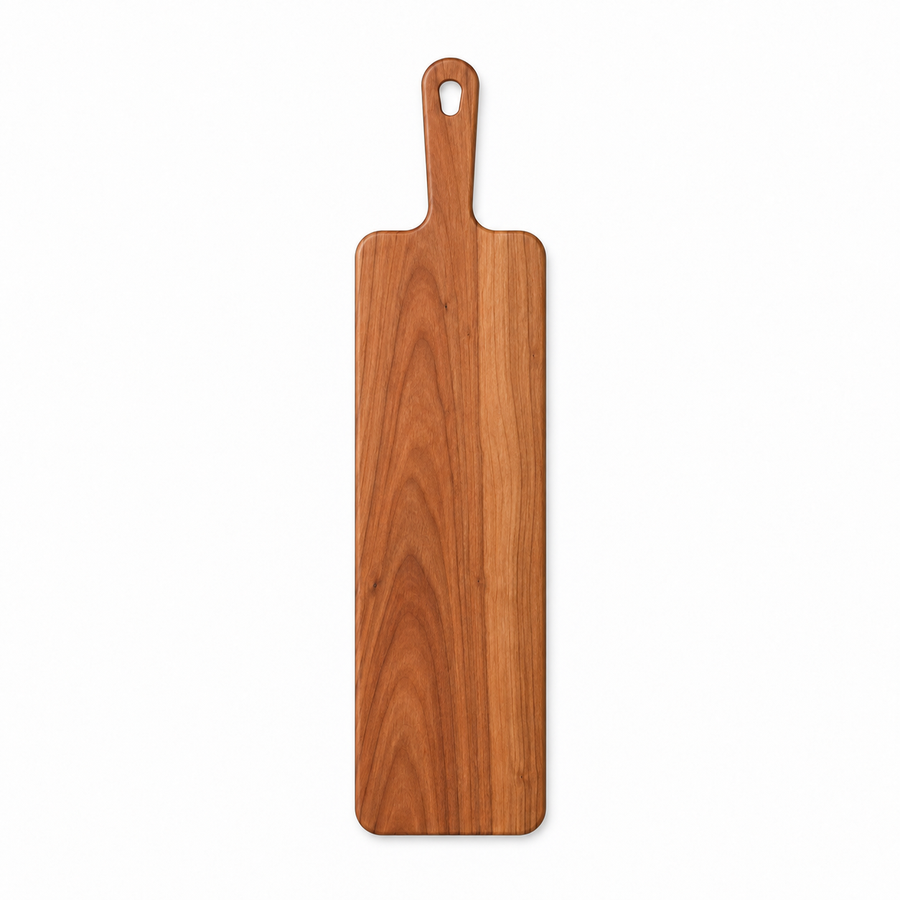 24 × 6 Cherry / No Groove / Paddle Handle - top view